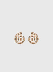 Ameleah Spiral Earrings Gold