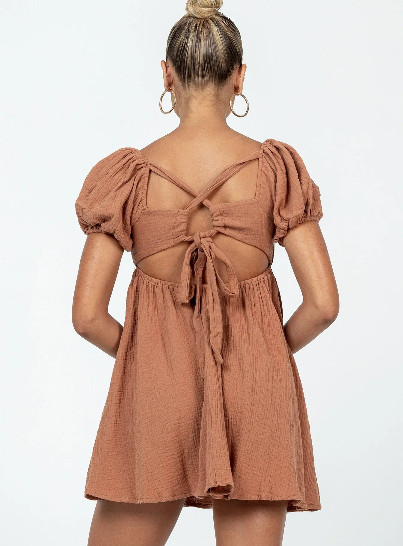 Lets Dance Mini Dress Brown