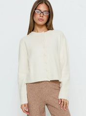 Denmark Cardigan White