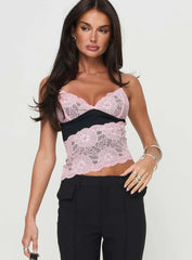 Antoine Top Pink Black