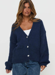 Yasmyn Knit Cardigan Royal Blue