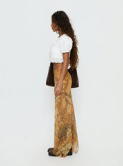 Lyanna Hanky Hem Maxi Skirt Multi