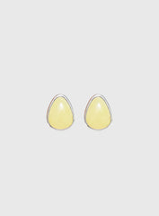 Vanita Earrings Silver Yellow