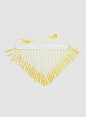 Lynnsey Beaded Tassel Wrap Belt Butter