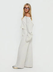 Peaks Flared Track Pants Snow Marle