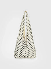 Sunday Sunrise Slouchy Bag White Polka Dot