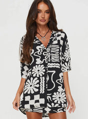 Caraliia Shirt Black Cream