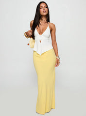 Averee Halter Top White
