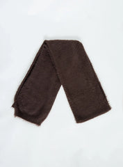 Yvetta Fluffy Scarf Brown