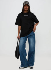 Power Play Active Oversized Tee Black