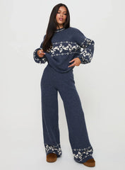 Alpine Sweater Navy Cream