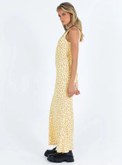 Nellie Maxi Dress Yellow Red Floral