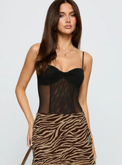 Best Idea Sheer Bodysuit Black
