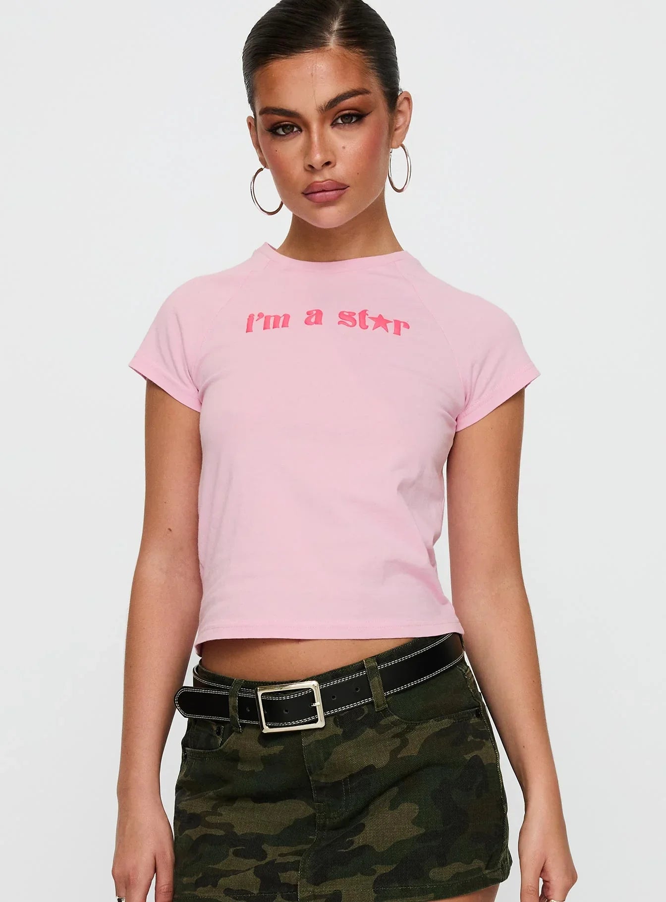 Im A Star Graphic Top Pink