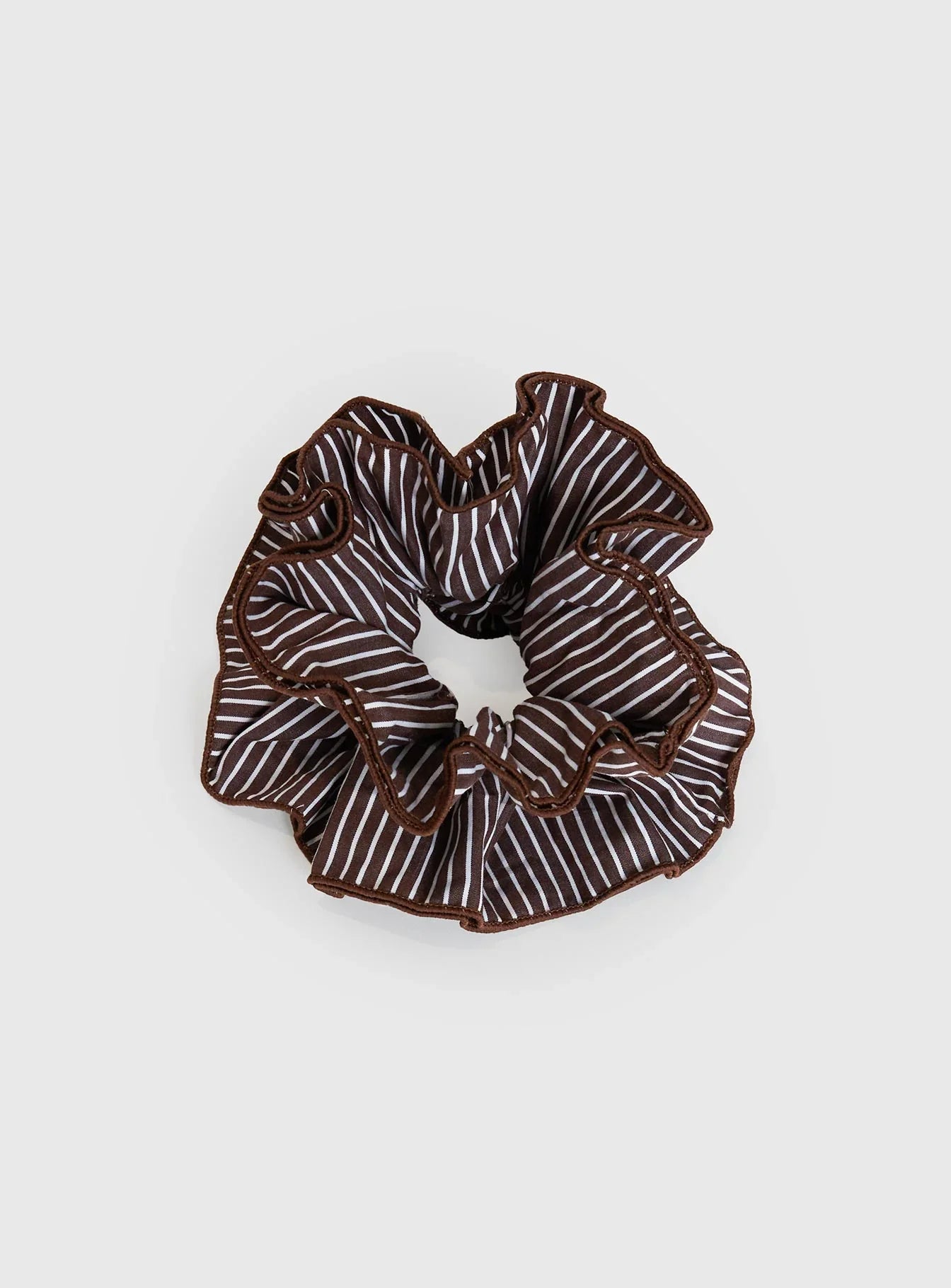 Way Back In Scrunchie Brown White