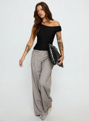 Emerey Off Shoulder Top Black